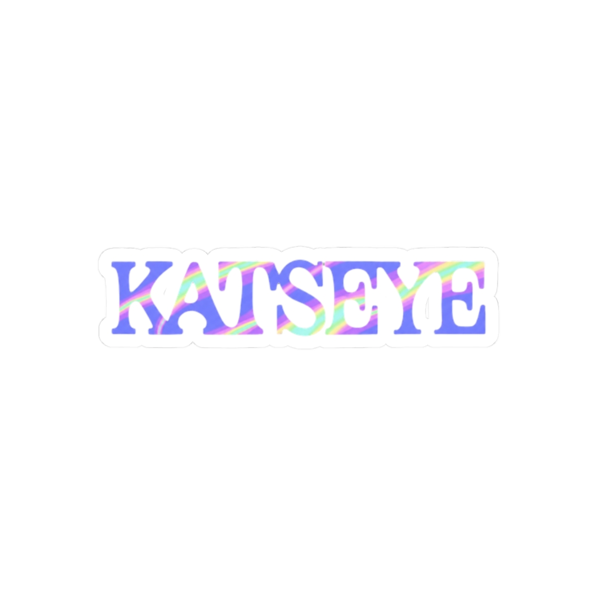 Katseye Hand-Drawn Logo Sticker | Cute Superfan Vinyl Decal - alternate angle 3, merchandise