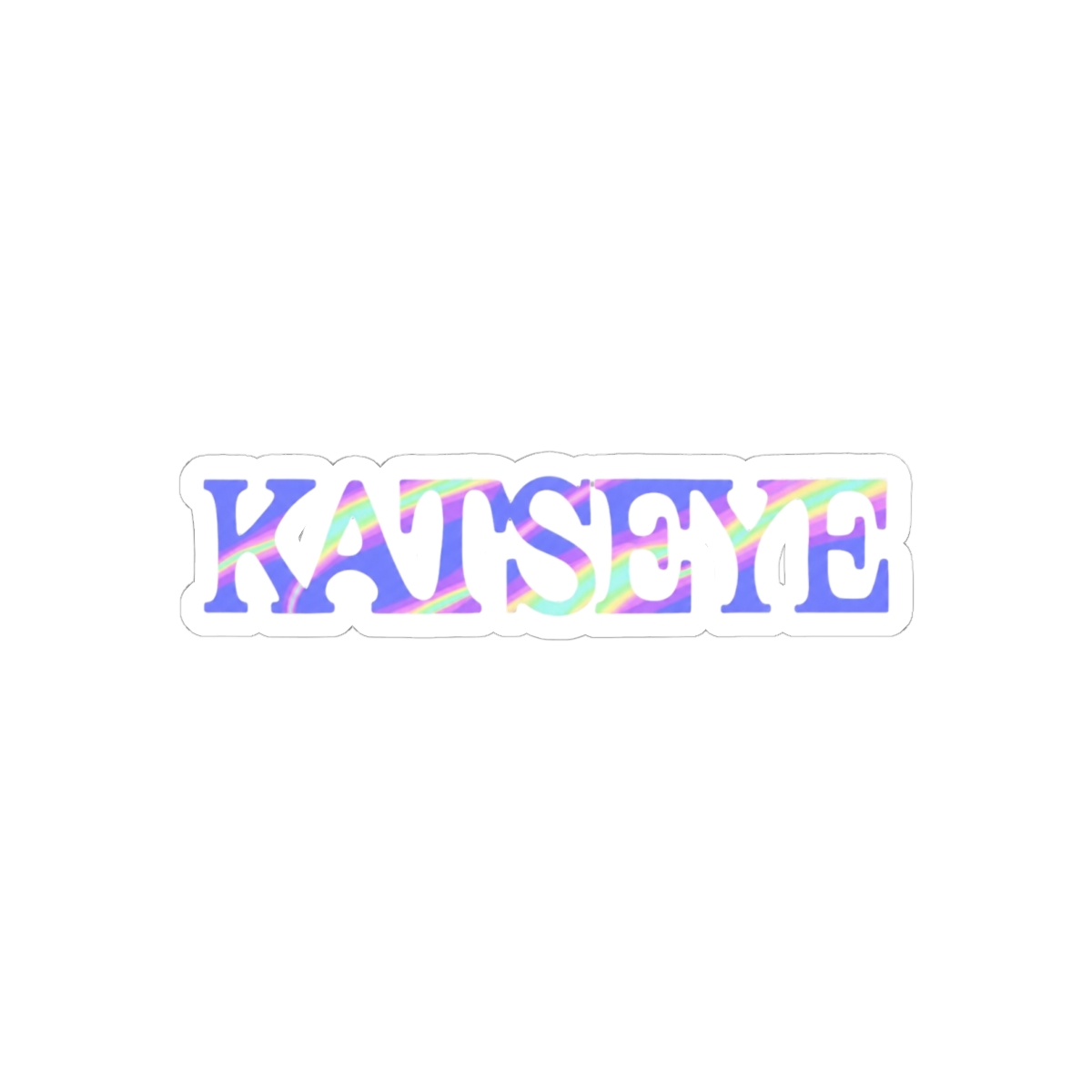 Katseye Hand-Drawn Logo Sticker | Cute Superfan Vinyl Decal - alternate angle 2, merchandise