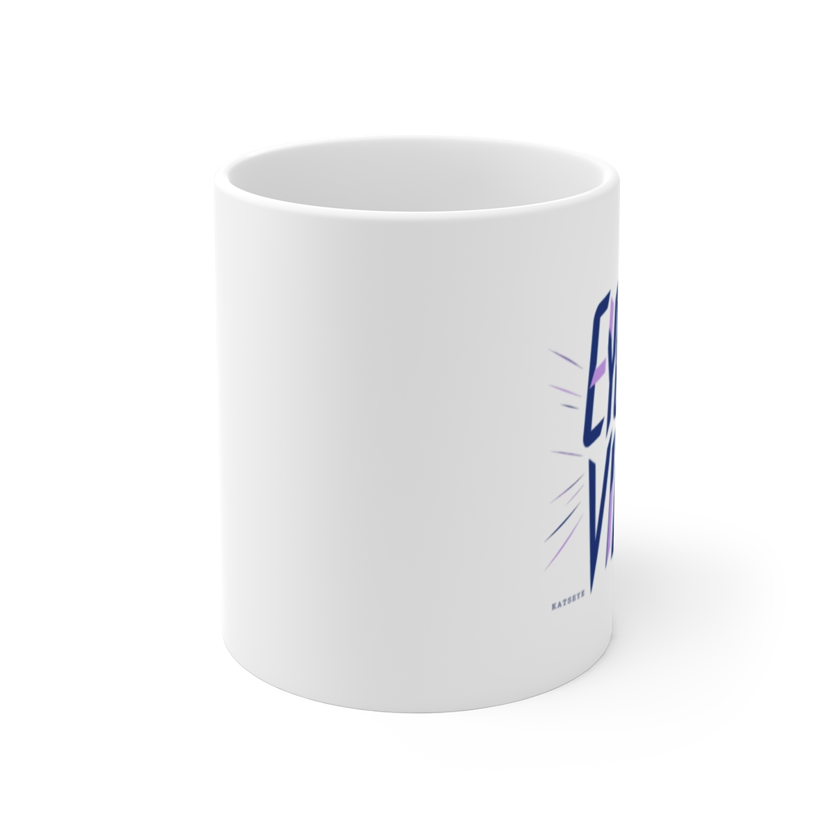 KATSEYE "EYEKON VIBES" White Mug - alternate angle 1, merchandise