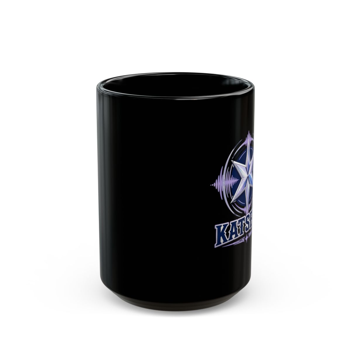 KATSEYE "Dream Academy." Black Mug - alternate angle 2, merchandise