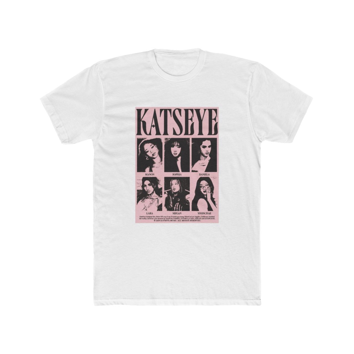 Katseye Y2K Aesthetic Grunge Zine Style T Shirt